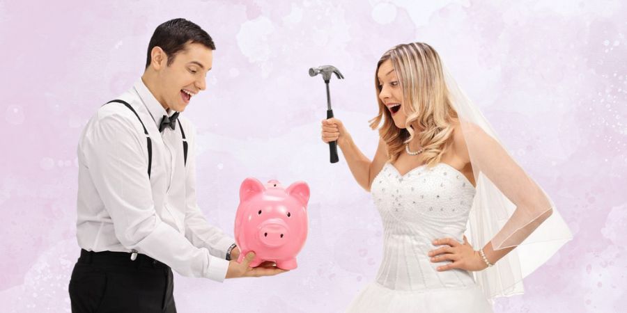 Jak darovat peníze jako svatební dar - originální nápady