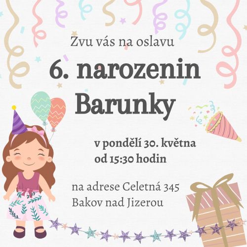 Co nezapomenout při plánování oslavy? Rozeslat pozvánku!