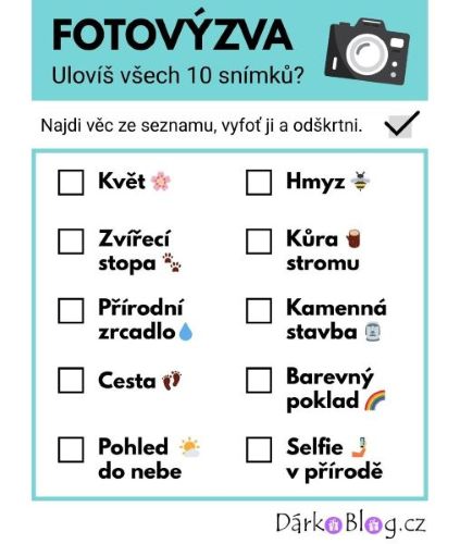 Jak zabavit děti na procházce? Ať plní fotovýzvu!